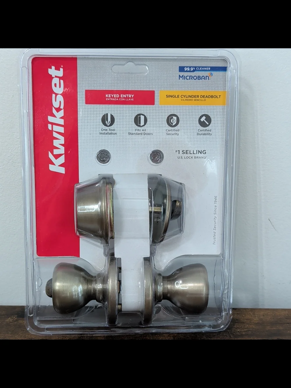 Satin Nickel Interior Passage Door Knob Set
